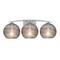 Besa Lighting Jilly Vanity, Vapor Smoke, Satin Nickel Finish, 3x60W Incandescent 3WC-JILLYSM-SN - alternate 1